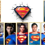 Explore every Superman actor ranked, including Henry Cavill, Tyler Hoechlin, Brandon Routh, Tom Welling, Dean Cain, Christopher Reeve, Kirk Alyn, and George Reeves, with the iconic Superman logo breaking through the center.