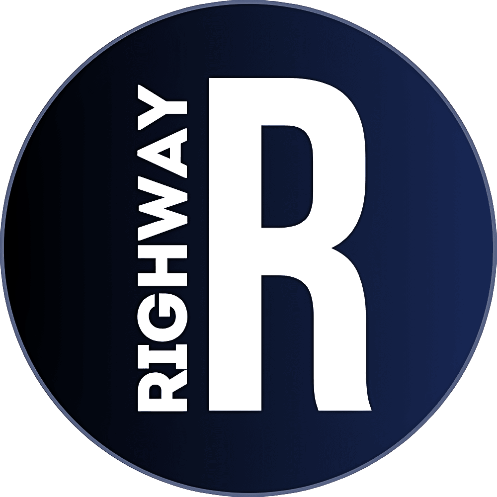 Home | RIGHWAY 19 Righway finance platform logo with bold R symbol representing investment growth and smart money management