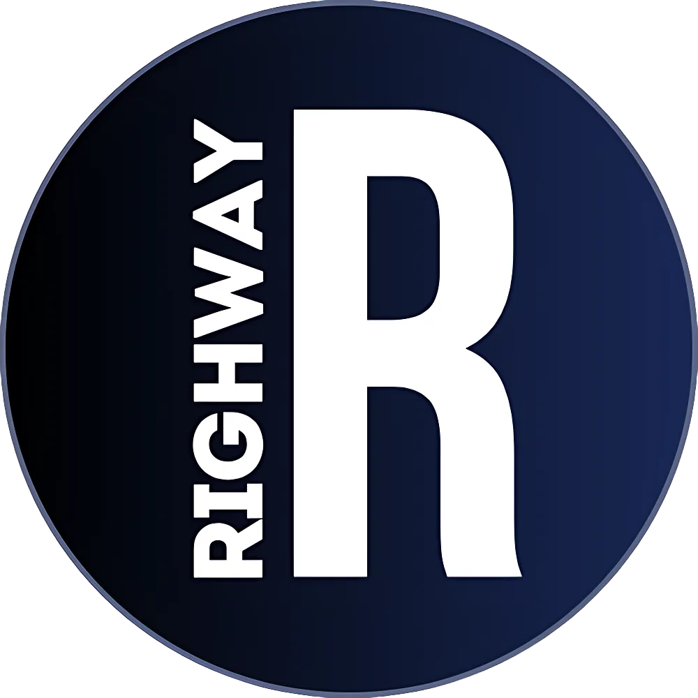 Home | RIGHWAY 25 Righway finance platform logo with bold R symbol representing investment growth and smart money management