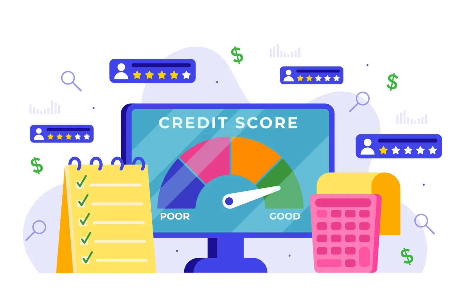 Credit score dashboard showing how to increase credit score to 800 with financial planning tools